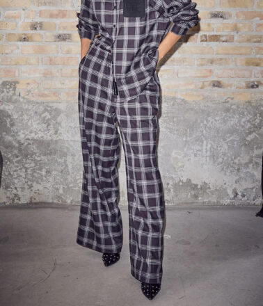 Haute L’Amitie Check Badge Shirt in Black