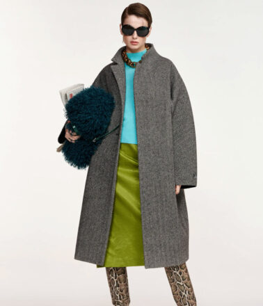 Essentiel Antwerp Kabala Oversized Coat in Steel Pulse Grey