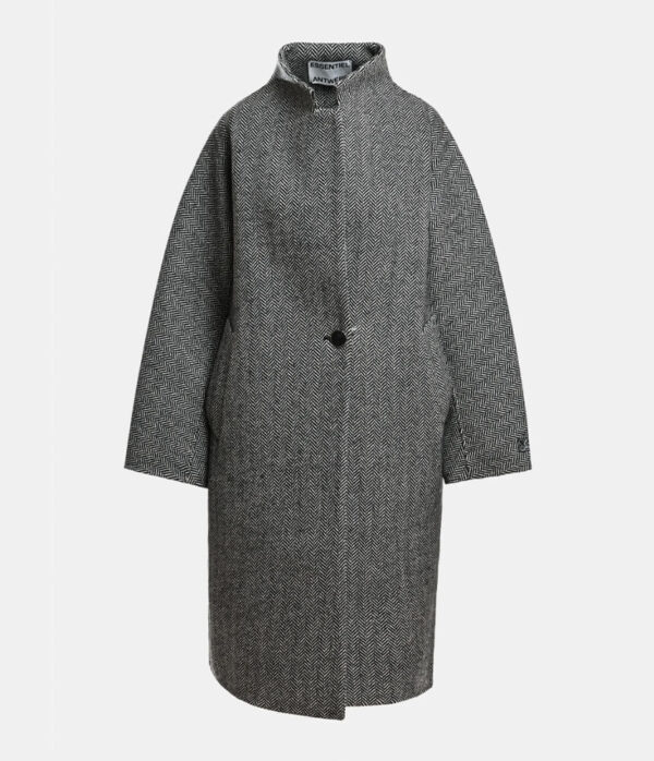 Essentiel Antwerp Kabala Oversized Coat in Steel Pulse Grey