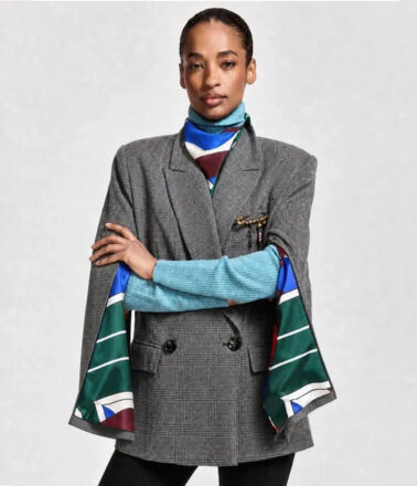 Essentiel Antwerp Kendra Oversized Blazer in Steel Pulse Grey