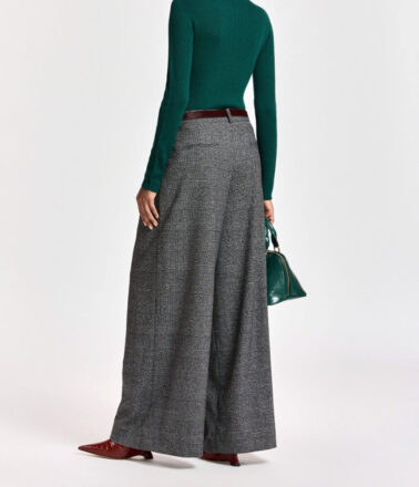 Essentiel Antwerp Kollection Wide Legged Trousers in Steel Pulse Grey