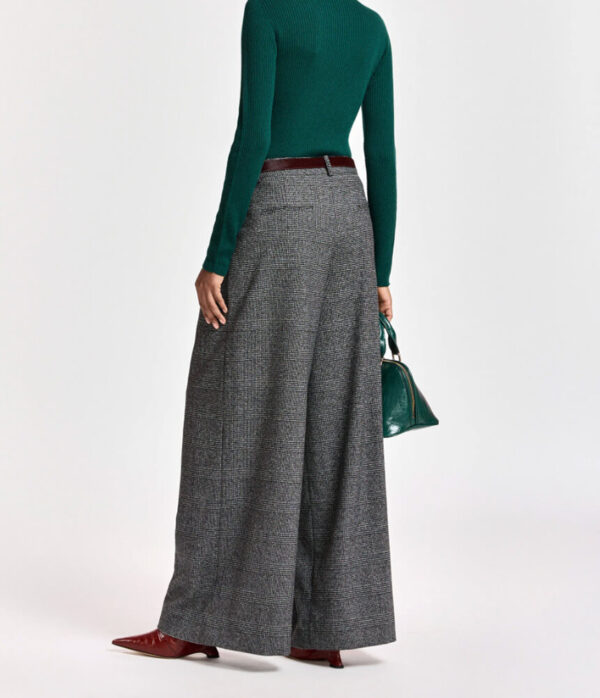 Essentiel Antwerp Kollection Wide Legged Trousers in Steel Pulse Grey