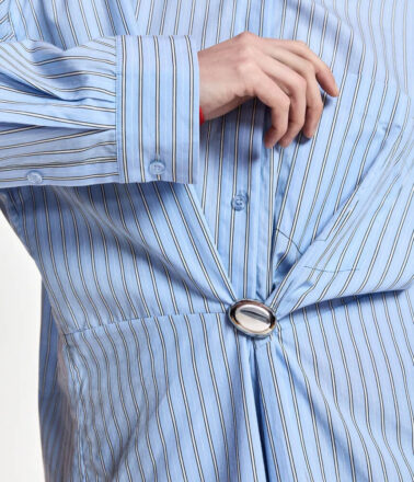 Essentiel Antwerp Kreative Oversized Shirt in Blue