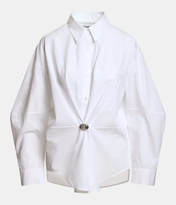 Essentiel Antwerp Kreative Oversized Shirt in White