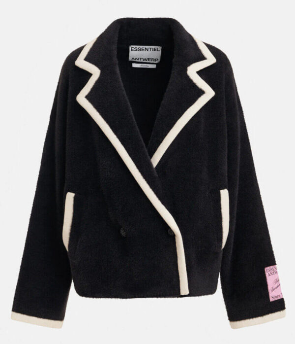 Essentiel Antwerp Kugar Contrast Cardigan in Black