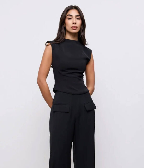 Odd Muse Split Sleeve Mini Dress in Black