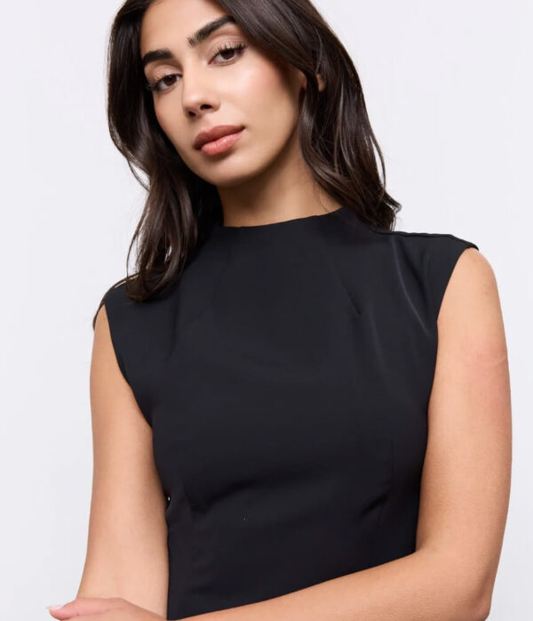 Odd Muse Split Sleeve Mini Dress in Black