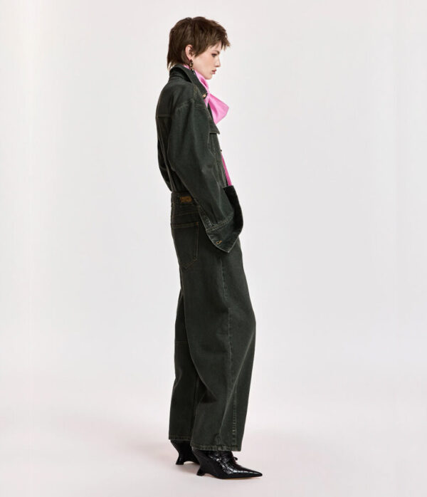 Essentiel Antwerp Kickstart Jumpsuit in Dusty Green