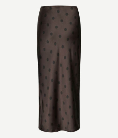 Samsoe Samsoe Saagneta Long Skirt in Mulch Dott Brown