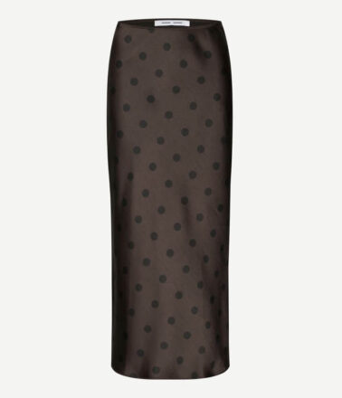 Samsoe Samsoe Saagneta Long Skirt in Mulch Dott Brown