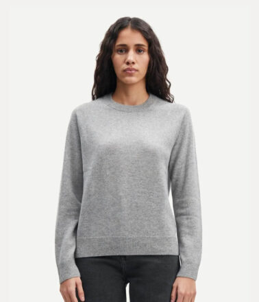 Samsoe Samsoe Boston O-Neck Cashmere Jumper in Grey
