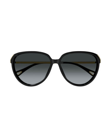 Chloe Sunglasses CH0406S-01 Black Gold Grey