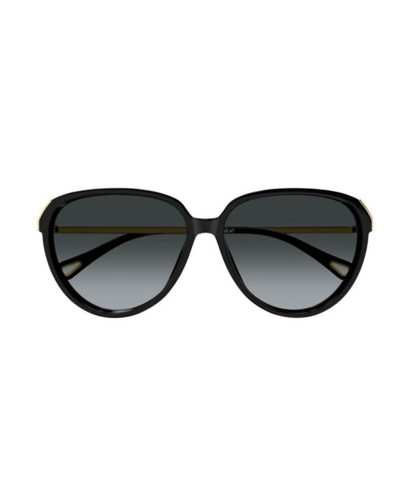 Chloe Sunglasses CH0406S-01 Black Gold Grey