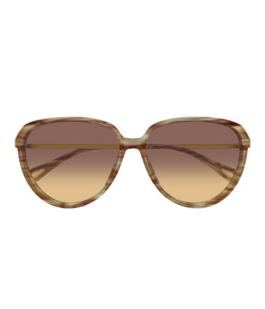 Chloe 0406S 004 59 Sunglasses in Havana Gold Brown