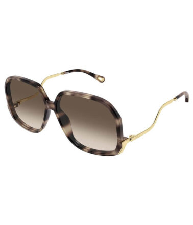 Chloe CH0404S 003 60 Sunglasses in Havana Gold Brown