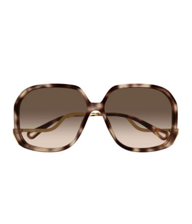 Chloe CH0404S 003 60 Sunglasses in Havana Gold Brown