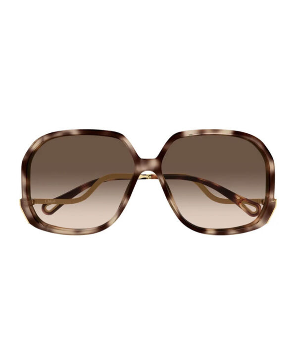 Chloe CH0404S 003 60 Sunglasses in Havana Gold Brown