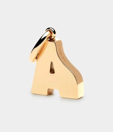 Coluri Letter Charm in 18K Gold Plate