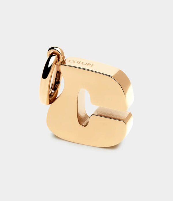 Coluri Letter Charm in 18K Gold Plate