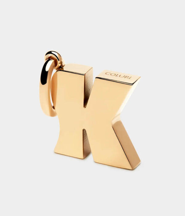 Coluri Letter Charm in 18K Gold Plate