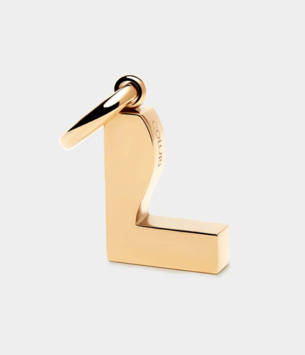 Coluri Letter Charm in 18K Gold Plate
