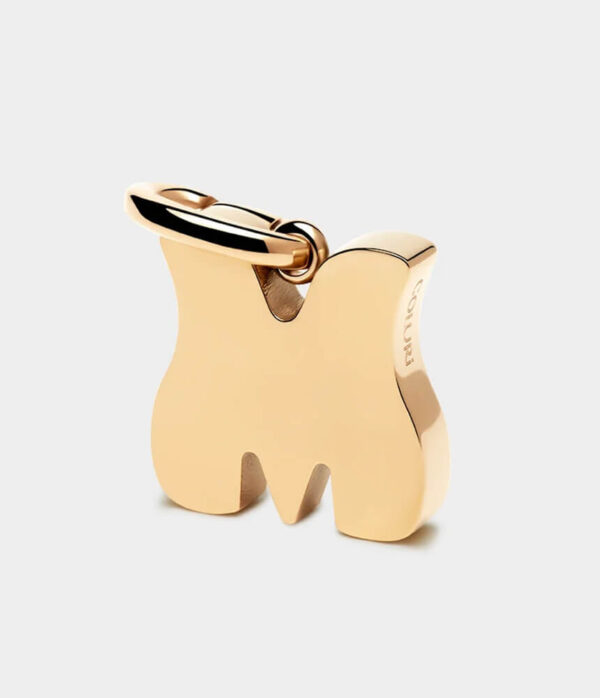 Coluri Letter Charm in 18K Gold Plate