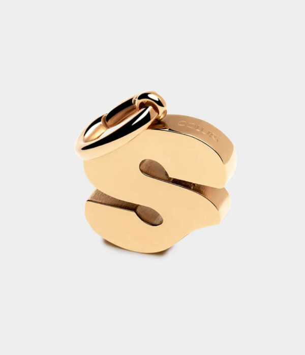 Coluri Letter Charm in 18K Gold Plate