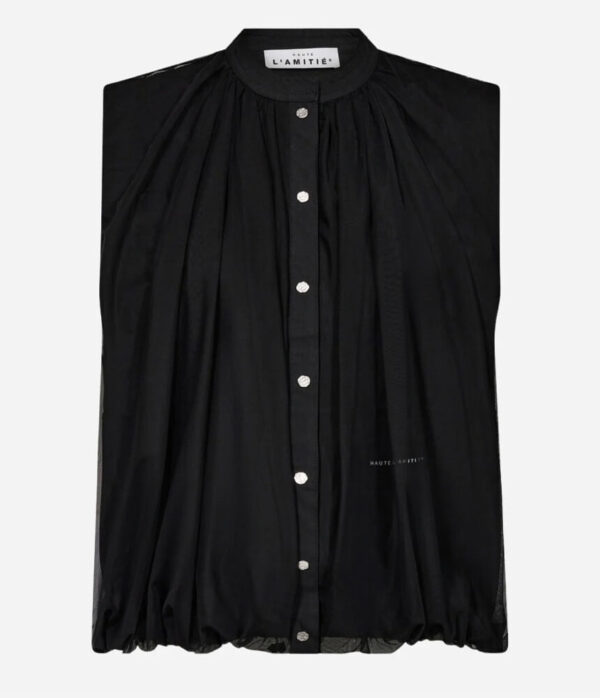 Haute L’Amitie Ballet Logo Tech Vest in Black