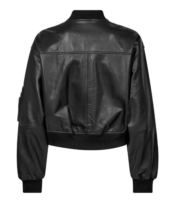 Haute L’Amitie Stone Crop Pocket Shirt in Black Stripe