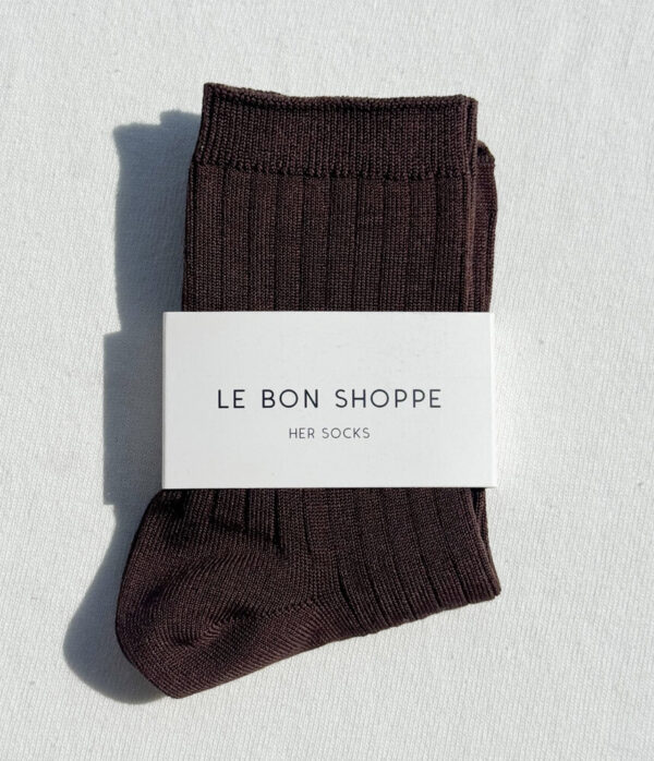 Le Bon Shoppe Her Socks in Coffee