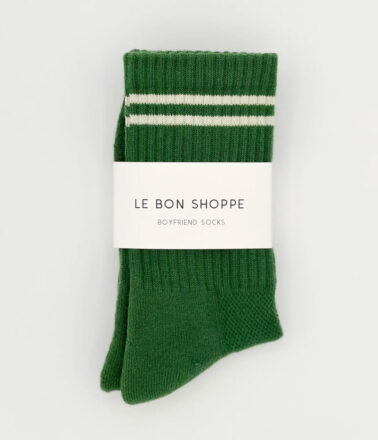 Le Bon Shoppe Boyfriend Sock in Moss Green
