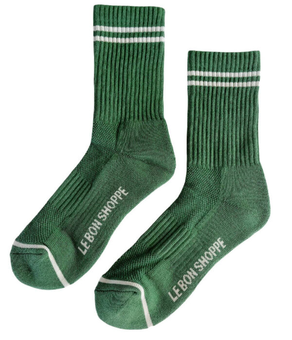 Le Bon Shoppe Boyfriend Sock in Moss Green