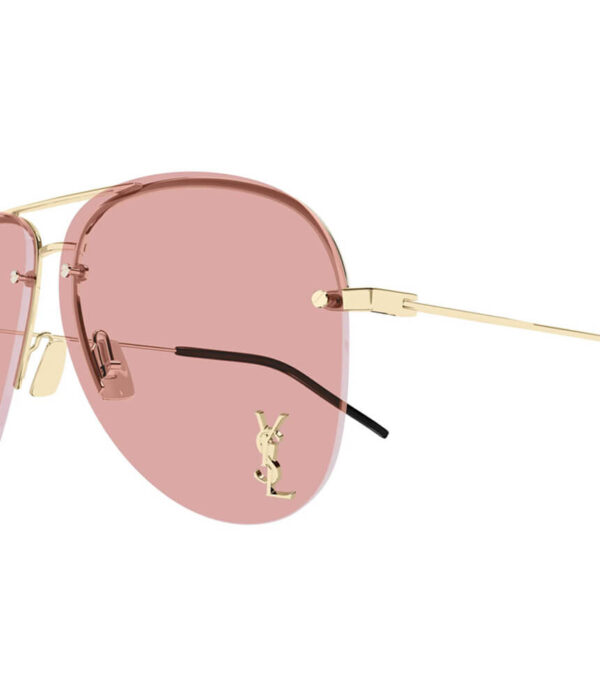Saint Laurent Classic 11 M-009 59 Sunglasses in Gold Gold Pink