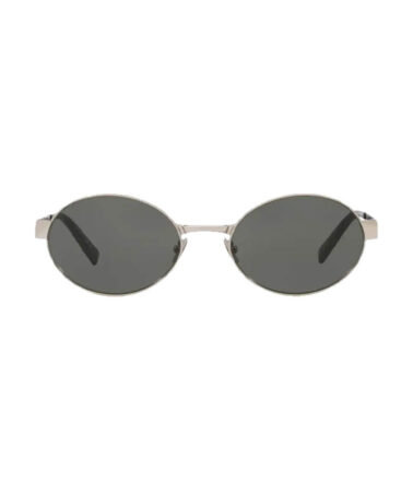 Saint Laurent SL692 007-55 Sunglasses in Silver Silver Grey