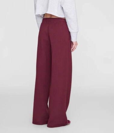 Anine Bing Kacey Sweatpant in Burgundy