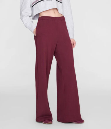 Anine Bing Kacey Sweatpant in Burgundy