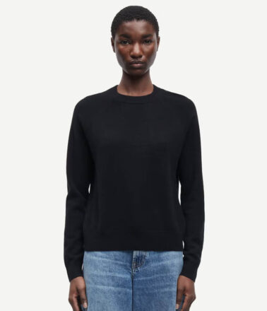 Samsoe Samsoe Boston O-Neck Cashmere Jumper in Black