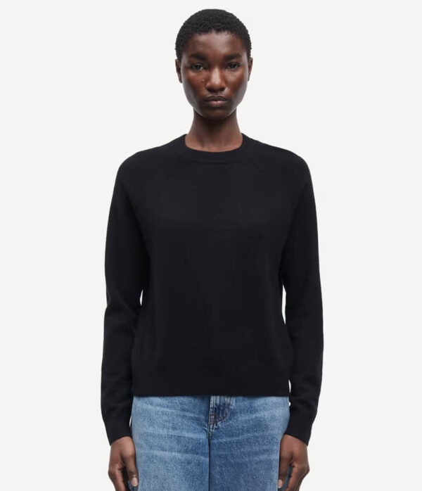 Samsoe Samsoe Boston O-Neck Cashmere Jumper in Black