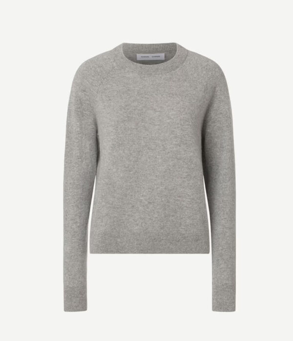 Samsoe Samsoe Boston O-Neck Cashmere Jumper in Grey