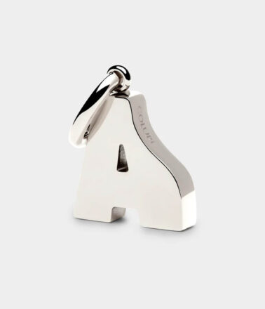 Coluri Letter Charm in Silver Plate