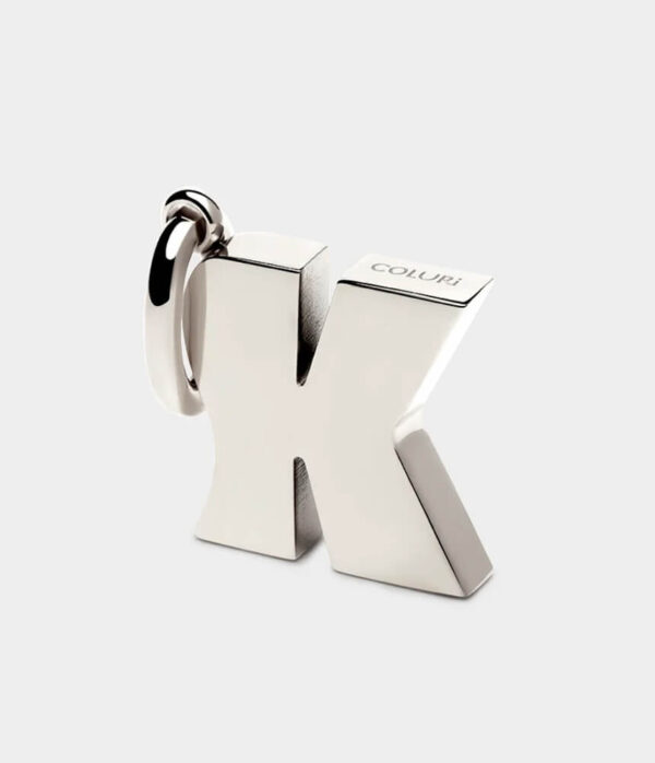 Coluri Letter Charm in Silver Plate