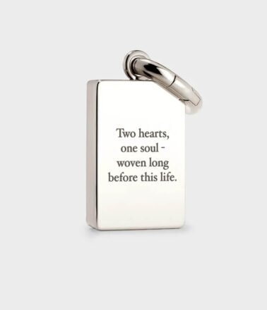 Coluri The Lovers Tarot Charm in Silver