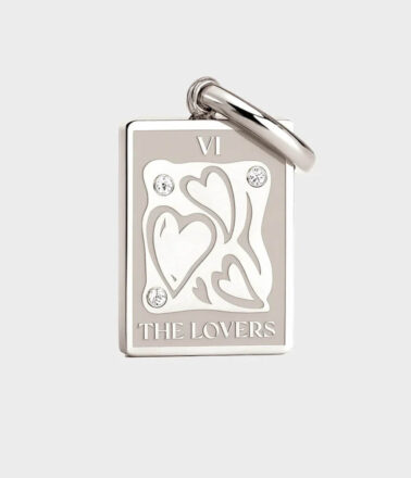 Coluri The Lovers Tarot Charm in Silver