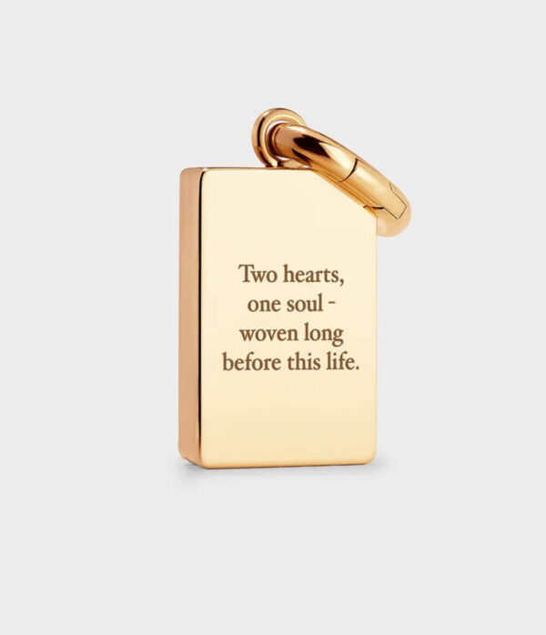 Coluri The Lovers Tarot Charm in Gold