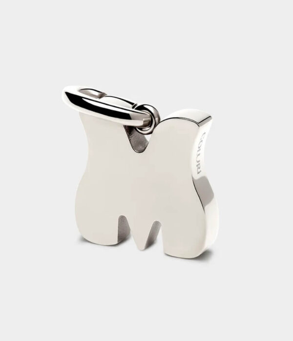Coluri Letter Charm in Silver Plate