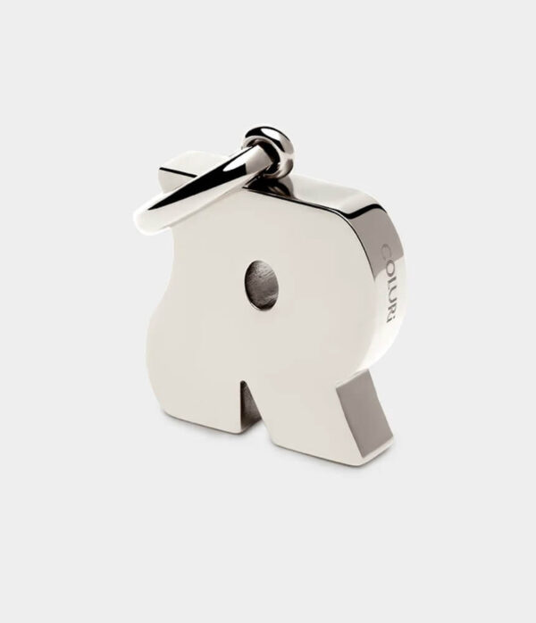 Coluri Letter Charm in Silver Plate