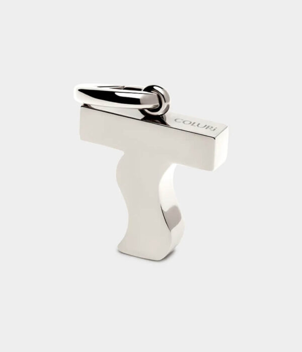 Coluri Letter Charm in Silver Plate