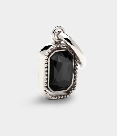 Coluri Talisman Charm in Silver Black