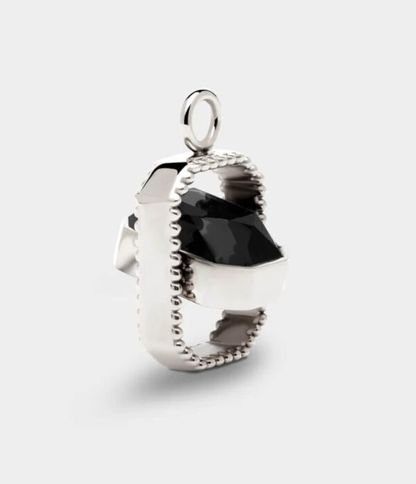 Coluri Talisman Charm in Silver Black