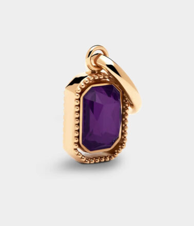 Coluri Talisman Charm in Gold Violet